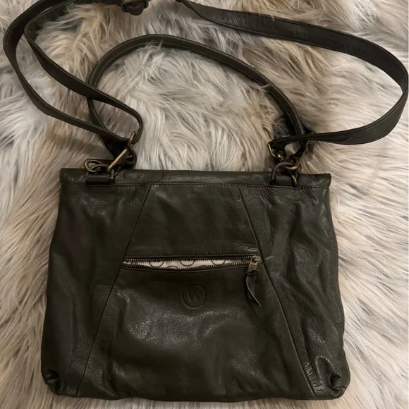 Green Leather Handbag - Picture 3 of 4